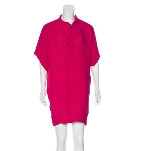 Balenciaga Fuchsia Silk Mini Dress